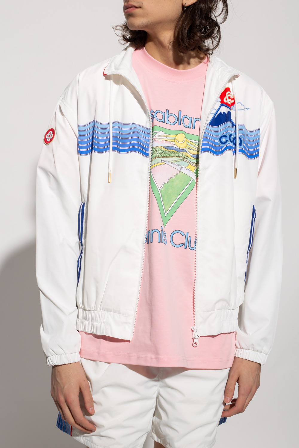 classic hoodie in red | Track jacket Casablanca